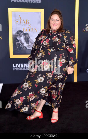 Chrissy Metz attending the 'A Star Is Born' premiere at The Shrine Auditorium on September 24, 2018 in Los Angeles, California. Stock Photo
