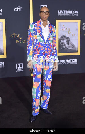 Los Angeles, California. 24th Sep, 2018. RuPaul attending the 'A Star Is Born' premiere at The Shrine Auditorium on September 24, 2018 in Los Angeles, California. | usage worldwide Credit: dpa/Alamy Live News Stock Photo