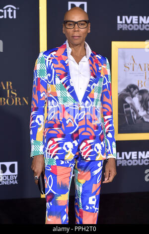 Los Angeles, California. 24th Sep, 2018. RuPaul attending the 'A Star Is Born' premiere at The Shrine Auditorium on September 24, 2018 in Los Angeles, California. | usage worldwide Credit: dpa/Alamy Live News Stock Photo
