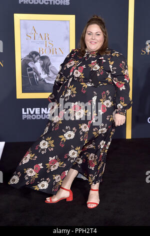 Los Angeles, California. 24th Sep, 2018. Chrissy Metz attending the 'A Star Is Born' premiere at The Shrine Auditorium on September 24, 2018 in Los Angeles, California. | usage worldwide Credit: dpa/Alamy Live News Stock Photo