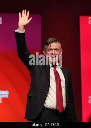 Jonathan Ashworth Mp Shadow Secretary Of State For Health Labour Party Conference 2018 The Liverpool Echo Arena, Liverpool, England 26 September 2018 Addresses The Labour Party Conference 2018 At The Liverpool Echo Arena, Liverpool, England Credit: Allstar Picture Library/Alamy Live News Stock Photo