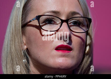 Liverpool, UK. 26th September 2018. Rebecca Long Bailey, Shadow Secretary of State for Business, Energy and Industrial Strategy and Labour MP for Salford and Eccles attends at the Labour Party Conference in Liverpool. © Russell Hart/Alamy Live News. Stock Photo