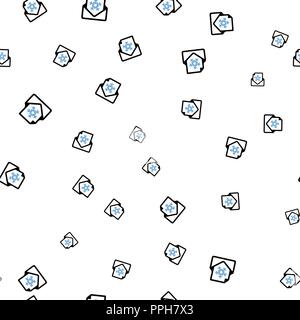 Letter with a snowflake seamless pattern. Isolated on a white background. Vector illustration. Stock Vector