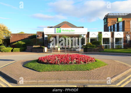 Holiday Inn entrance exterior , Garforth, Leeds , West Yorkshire Stock Photo