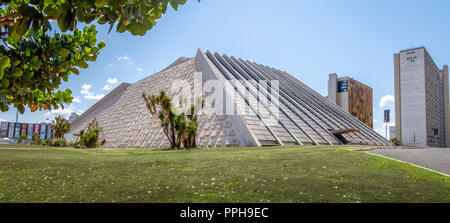 Claudio Santoro National Theater - Brasilia, Distrito Federal, Brazil Stock Photo