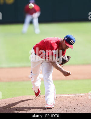 John Brownell pitcher inicial de Puerto Rico , durante el partido de beisbol de la Serie del Caribe entre Republica Dominicana vs Puerto Rico en el Nu Stock Photo