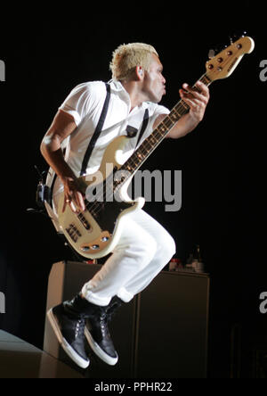 Tony Kanal with No Doubt performs in concert at the Cruzan Amphitheatre in West Palm Beach, Florida on June 3, 2009. Stock Photo