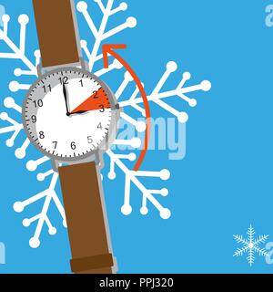 Change clock icon. Turning to winter or summer time. 21479213 Vector Art at  Vecteezy