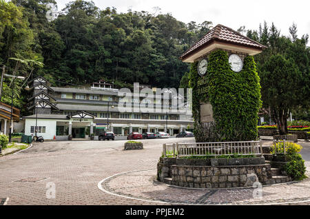 Fraser Hill, Malaysia - Jun 10, 2016: Famous landmark of Clock Tower at ...