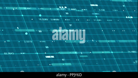 Abstract digital network data background, 3D rendering Stock Photo