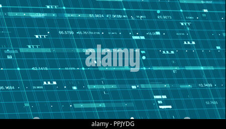Abstract digital network data background, 3D rendering Stock Photo