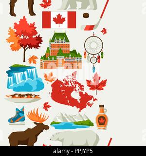 Canada seamless pattern. Stock Vector