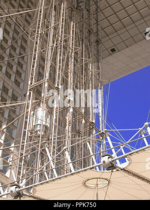 La Grande Arche de la D fense detail of the lift system inside the