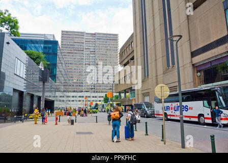 International bus station, Gare du Nord, Saint-Josse-ten-Noode, Brussels, Belgium Stock Photo