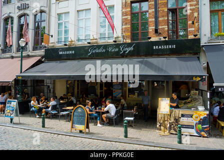 Place Sainte-Catherine, Brussels, Belgium Stock Photo