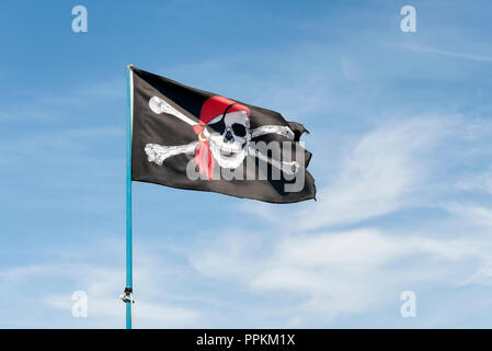 Pirate flag Stock Photo