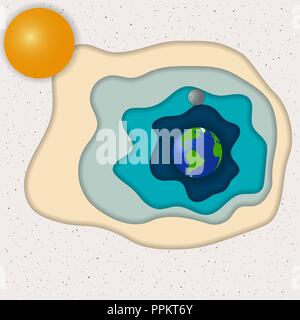 space galaxy cosmic card solar system planets vector illustration Stock ...