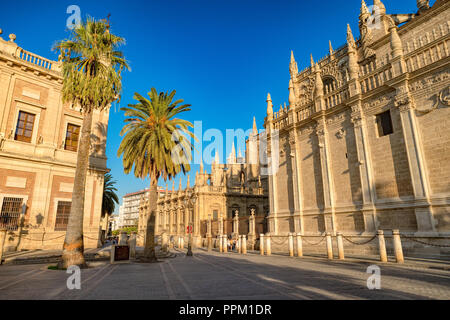 Seville Cathedral, Spain - The Cathedral of Saint Mary of the See is a UNESCO World Heritage Site Stock Photo