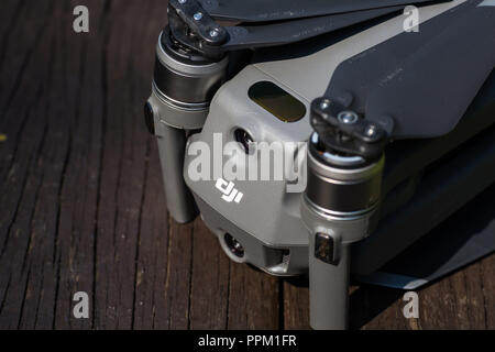Rear view of mavic 2 pro drone design Stock Photo