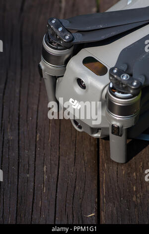 Rear view of mavic 2 pro drone design Stock Photo