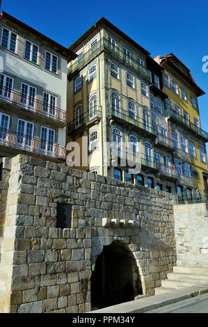 Oporto, capital of the Port wine, and the Ribeira quarter, a UNESCO World Heritage Site, Portugal Stock Photo