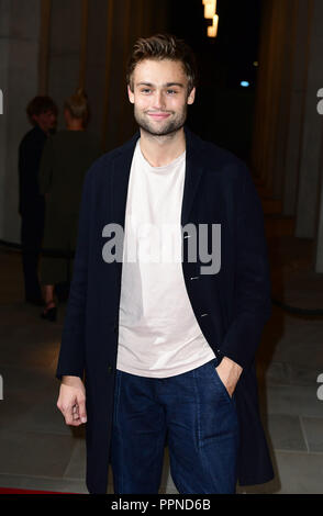 Douglas Booth arriving at the premiere of Two For Joy at the Everyman cinema in Kings Cross, London. Stock Photo