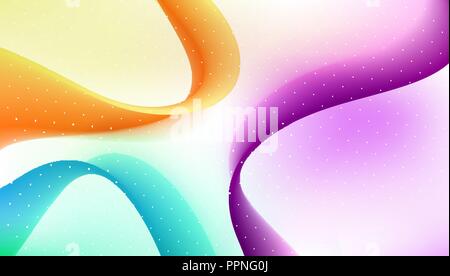 Abstract curved lines background. Template brochure design Stock Vector