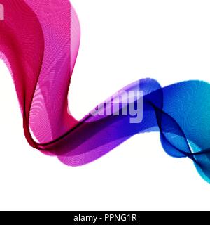 Abstract vector background with blue and pink smooth color wave Stock Vector