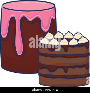Homemade Sweet Bakery Chocolate Cake With Cherry Dessert Food Concept Sketch Doodle Horizontal Vector Illustration Stock Vector Image Art Alamy
