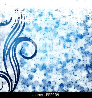 Abstract Christmas background with soft fluffy snow. Stock Vector