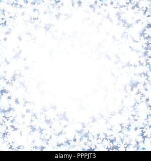 Abstract Christmas background with soft fluffy snow. Stock Vector