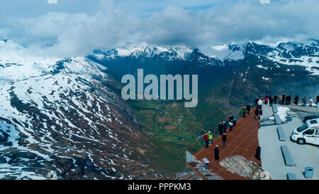 Viewpoint, Dalsniba, Geiranger Fjord, More og Romsdal, Norway Stock Photo