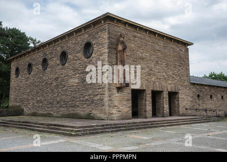 mourning hall, central cemetery, Freigrafendamm, Bochum, Ruhr district, North Rhine-Westphalia, Germany Stock Photo