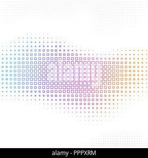 Vector Abstract background with halftone square shapes Stock Vector