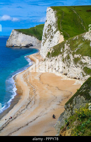 White Cliffs on the Coast of Southern England Stock Photo