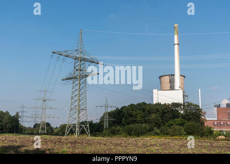 abandoned mine, coal power station, Gustav Knepper, Bruninghausen, Dortmund, Ruhr district, North Rhine-Westphalia, Germany, Brünunghausen Stock Photo