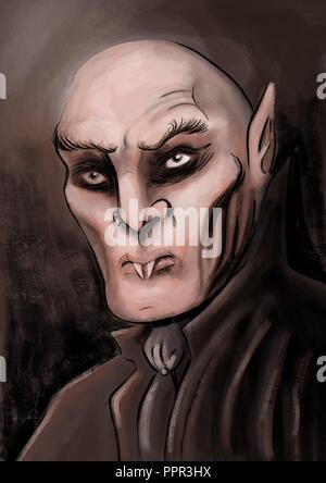 nosferatu character portrait Stock Photo