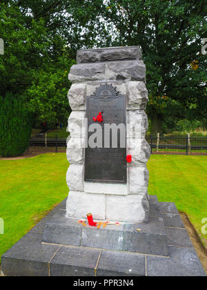 1st Australian Tunneling Company memorial at Hill 60 near Ypres in Belgium Stock Photo