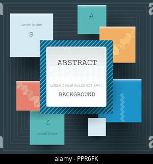 Illustration vector of cool abstract geometric background. Blank simple geometry, triangle shape. Composition pattern design for your content, busines Stock Vector