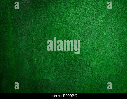 vintage texture of a green fragment of leather background, full frame Stock Photo