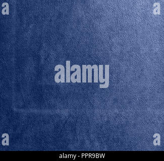 texture of a blue fragment of a leather background, full frame Stock Photo