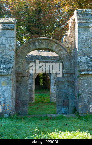 Old St Leonards Church, Sutton Veny, Wiltshire, Uk Stock Photo