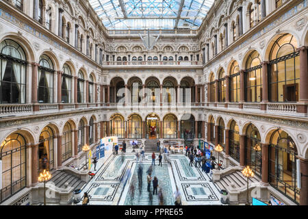 The Durbar Court, great hall of the former India Office, Foreign and Commonwealth Office, London, UK Stock Photo