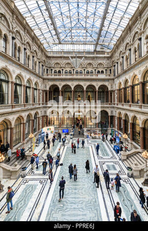 The Durbar Court, great hall of the former India Office, Foreign and Commonwealth Office, London, UK Stock Photo