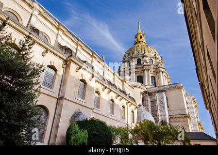 Palace Les Invalides in ParisView of Dome des Invalides in Paris Stock Photo