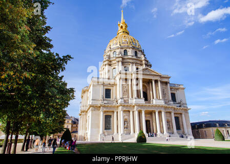 View of Dome des Invalides in Paris Stock Photo