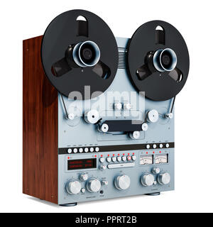 Close up photo of old reel to reel tape player Stock Photo - Alamy