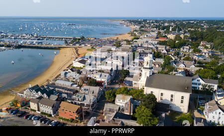 Center Methodist Church now the Provincetown Public Library, Provincetown, MA, USA Stock Photo