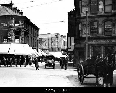 North Street Corner, Keighley early 1900s Stock Photo