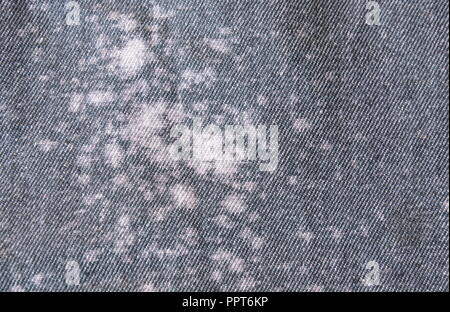 stain on jean fabric texture and background Stock Photo